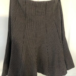 Mini skirt thick knitted jacquard fabric